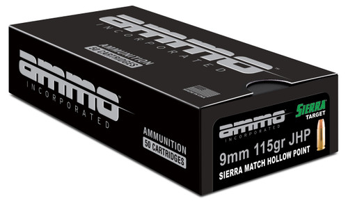 Ammo Inc 9mm Luger Ammo 115gr HP Ammunition - 1000 Rounds
