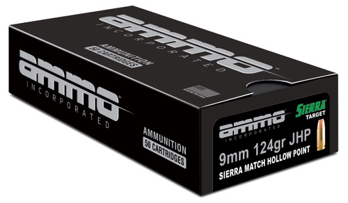 Ammo Inc 9mm Ammo 124gr HP Ammunition - 1000 Rounds