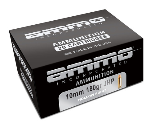 Ammo Incorporated 10mm Ammo 180gr JHP Ammunition - 20 Rounds