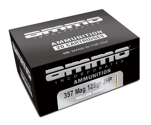 Ammo Inc 357 Magnum Ammo 125gr JHP Ammunition - 20 Rounds
