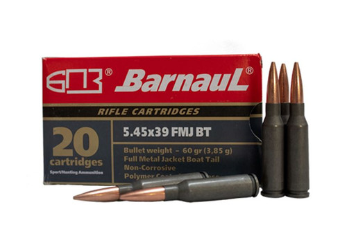 Barnaul 5.45x39 Ammo 60gr FMJ Ammunition - 20 Rounds