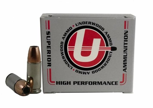 Underwood Ammo 9mm Ammo 124gr JHP Ammunition - 20 Rounds