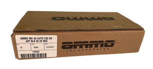 Ammo Inc 45 ACP Ammo 230gr JHP Ammunition - 200 Rounds