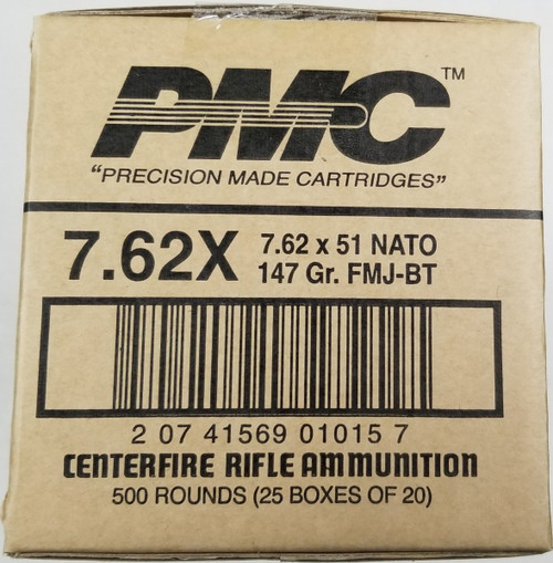 PMC .308 Win Ammo 147gr FMJ-BT Ammunition - 20 Rounds