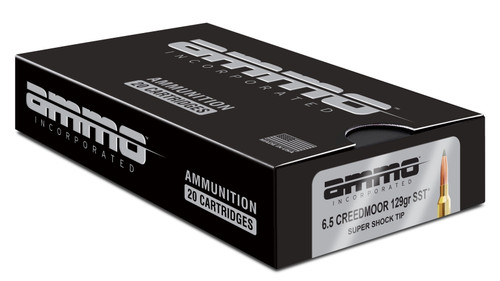 Ammo Incorporated 6.5 Creedmoor Ammo 129gr Super Shock Tip Ammunition - 20 Rounds