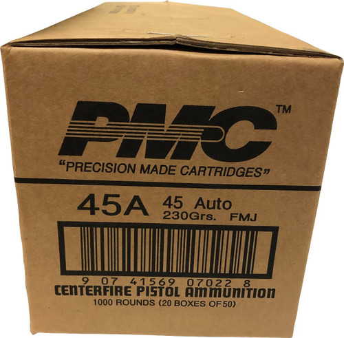 PMC .45 ACP Ammo 230gr FMJ Ammunition - 1000 Rounds