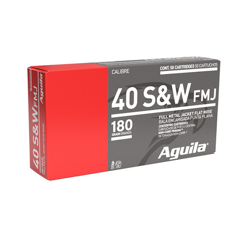 40 S&W 180 GR FMJ 50bx 