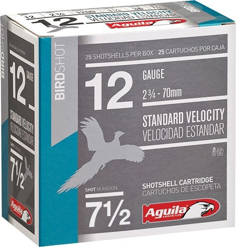 Aguila 12 Gauge Ammo 1-1/8 oz #7-1/2 Shot Ammunition - 250 Rounds
