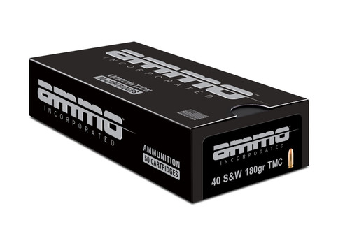 Ammo Inc 40 S&W Ammo 180gr TMC Ammunition - 50 Rounds