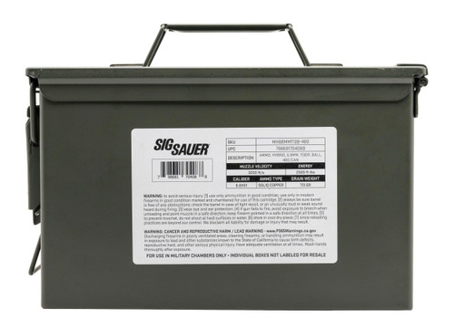 Sig Sauer 6.8 x 51mm Ammo 113gr Solid Copper Ammunition - 460 Rounds