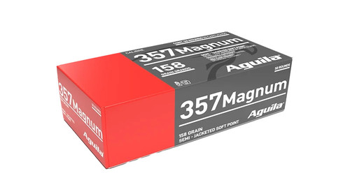 Aguila 357 Magnum Ammo 158gr SJSP Ammunition - 50 Rounds
