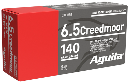 Aguila 6.5mm Creedmoor Ammo 140gr FMJBT Ammunition - 20 Rounds