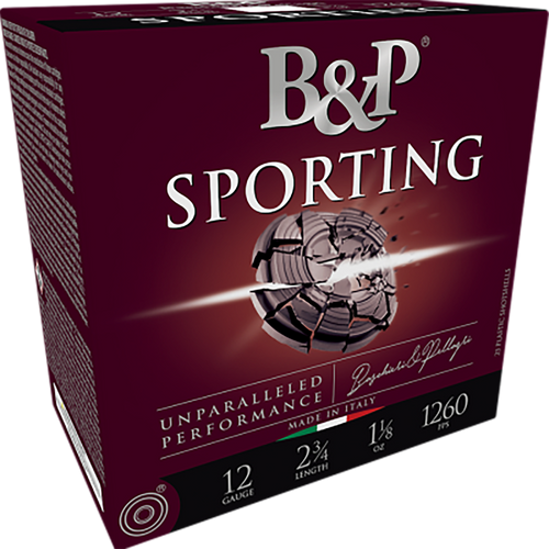 B&P 12 Gauge Shotgun Ammunition 12B1SC85 2.75" #8.5 - 25 Shells