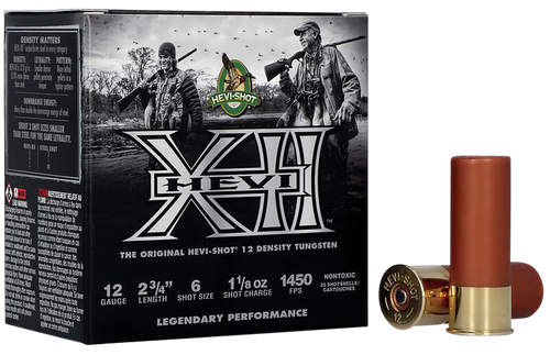 Hevi-Shot 12 Gauge Ammo 1 1/8 oz #6 Tungsten Ammunition - 25 Rounds