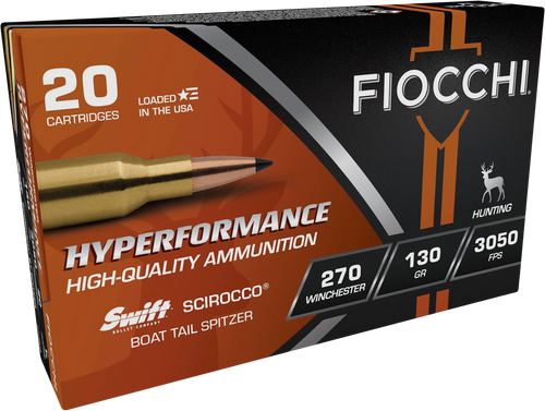 Fiocchi 270 Win Ammo 130gr SSBTS Ammunition - 20 Rounds