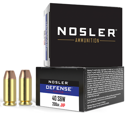 Nosler .40 S&W Ammo 200gr Hollow Point Ammunition - 20 Rounds