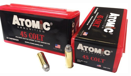 Atomic 45 Long Colt Ammo 200gr Lead Ammunition - 50 Rounds