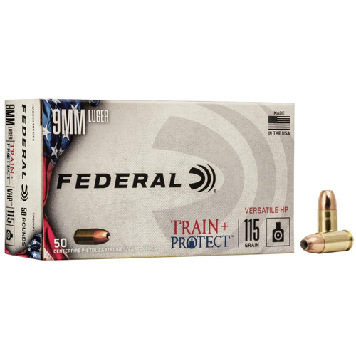 Federal 9mm Ammo 115gr JHP Ammunition - 50 Rounds