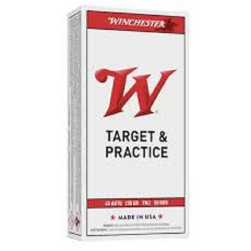 Winchester .45 ACP Ammo 230gr FMJ Ammunition - 50 Rounds