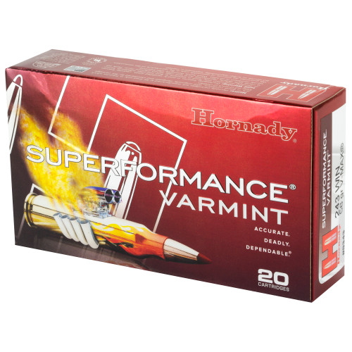 Hornady 243 Ammo 58gr V-Max Ammunition - 20 Rounds Hornady 243 Ammo 58gr V-Max Ammunition - 20 Rounds