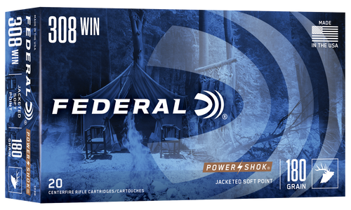 Federal .308 Win Ammo 180gr JSP Ammunition - 20 Rounds