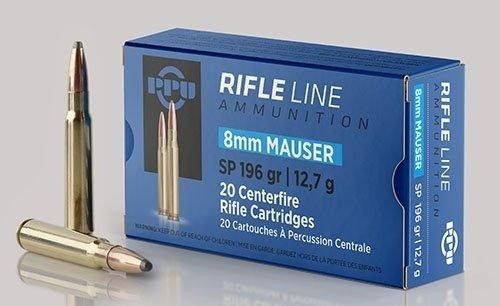 PPU 8mm Mauser Ammo 196gr JSP Ammunition - 20 Rounds