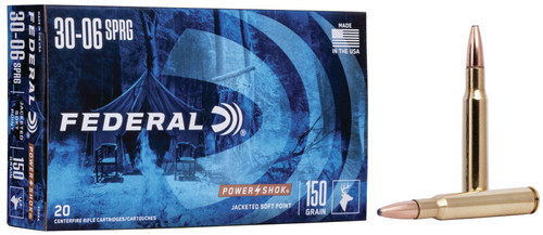 Federal 30-06 Ammo 150gr SP Ammunition - 20 Rounds