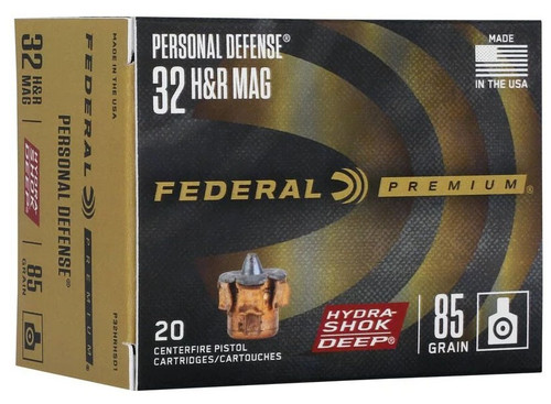 Federal .32 H&R Magnum Ammo 85gr JHP Ammunition - 20 Rounds