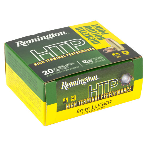 Remington 9mm Ammo 115gr JHP Ammunition - 20 Rounds