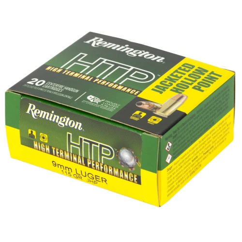 Remington 9mm Ammo 115gr JHP Ammunition - 20 Rounds