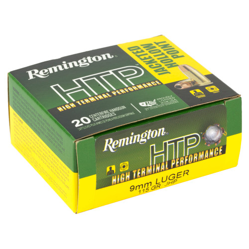 Remington 9mm Ammo 115gr Hollow Point Ammunition - 20 Rounds Remington 9mm Ammo 115gr Hollow Point Ammunition - 20 Rounds