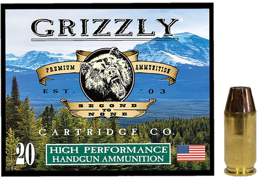 Grizzly Cartridge .45 Acp+p Ammo 230gr JHP Ammunition - 20 Rounds