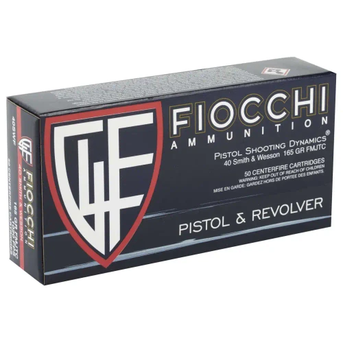 Fiocchi .40 S&W Ammo 165gr FMJ Ammunition - 50 Rounds