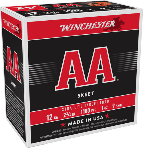 Winchester 12 Gauge Ammo 1 oz #9 Shot Ammunition - 25 Rounds