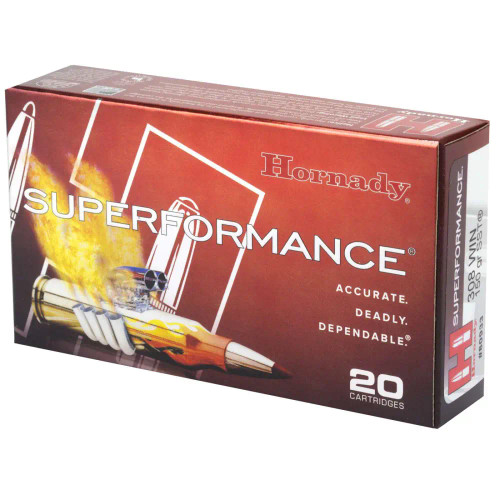 Hornady 308 Ammo 150gr Super Shock Tip (SST) Ammunition - 20 Rounds