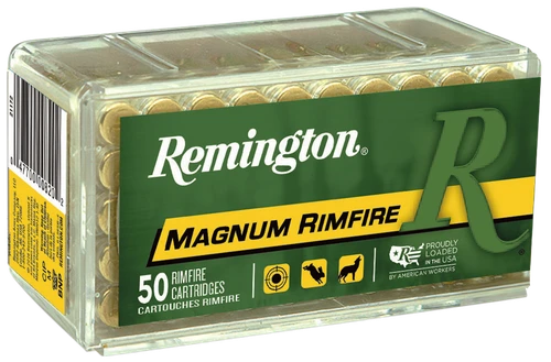 Remington .22 WMR Ammo 40gr JHP Ammunition - 50 Rounds