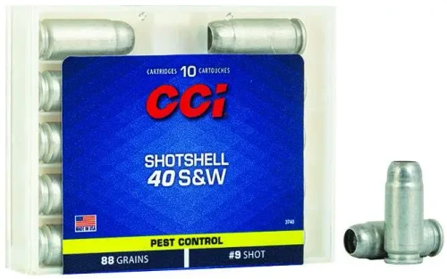 CCI .40 S&W Ammo 88gr Shotshell #9 Shot Ammunition - 10 Rounds