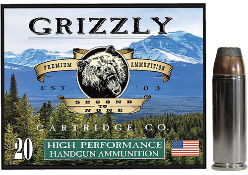 Grizzly Cartridge 45 Colt +P AMMO 300gr Bonded Flat Point Ammunition - 20 Rounds