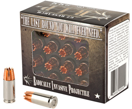 G2 Research 9mm Luger Ammo 92gr FHP Ammunition - 20 Rounds