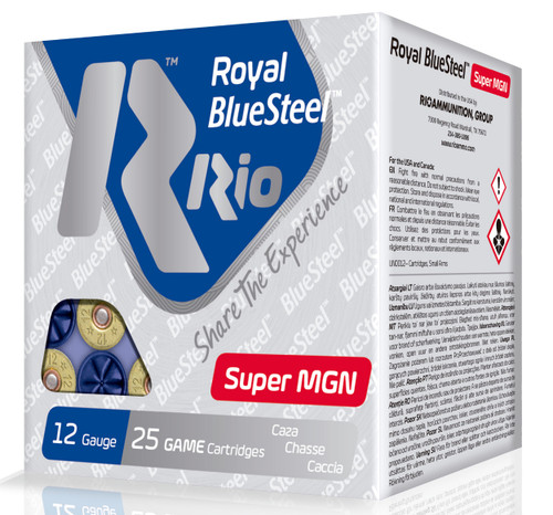 Rio Ammunition 12 Gauge Ammo 1-3/8 oz #BB Steel Ammunition - 25 Rounds