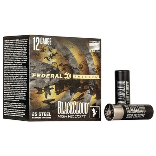 Federal 12 Gauge Ammo 1 1/8 oz 2 Steel Ammunition - 25 Rounds