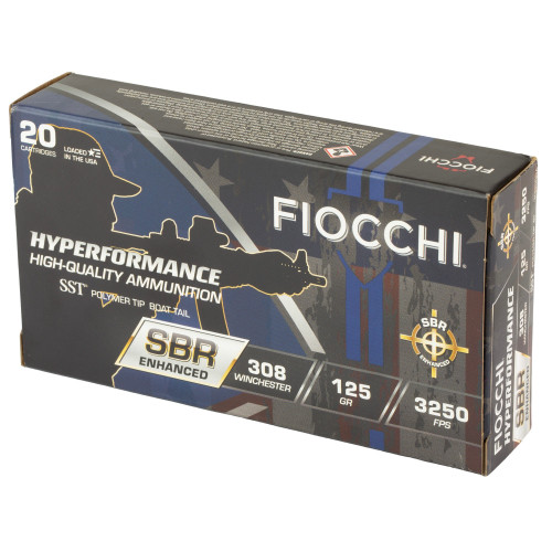 Fiocchi 308 Win Ammo 125gr SST Ammunition - 20 Rounds