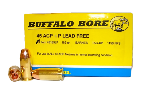 Buffalo Bore .45 ACP Ammo 185gr Tac-xp Ammunition - 20 Rounds