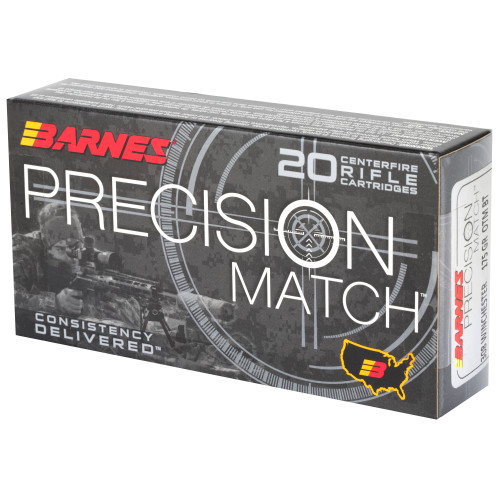 Barnes 308 Ammo 175gr Open Tip Match Ammunition - 20 Rounds Barnes 308 Ammo 175gr Open Tip Match Ammunition - 20 Rounds