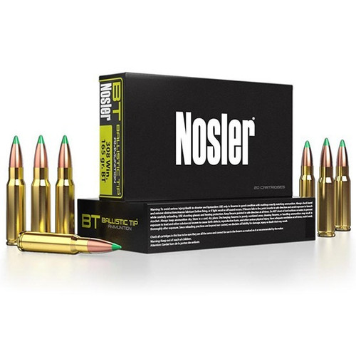Nosler .270 Winchester Ammo 130gr BT Ammunition - 20 Rounds