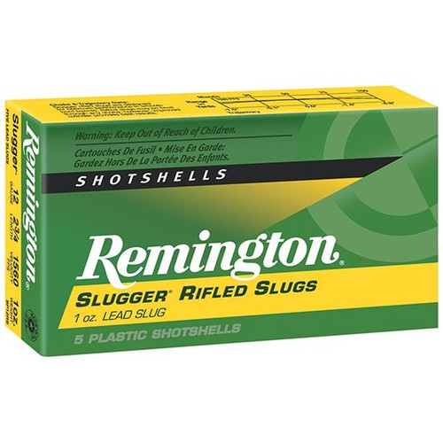 Remington 12 Gauge Ammo 438gr Lead Rifled Slug Ammunition - 5 Rounds