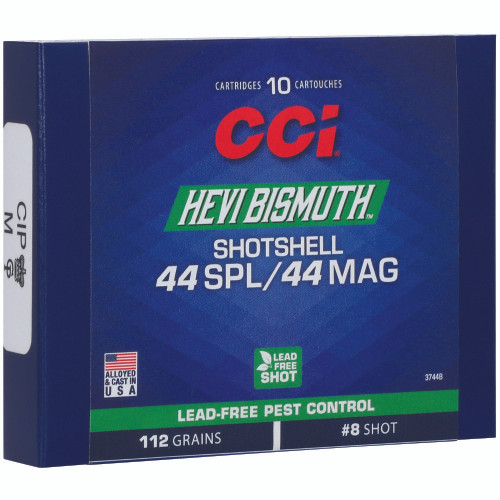 CCI .44 Special Ammo 112gr #8 Bismuth Ammunition - 10 Rounds