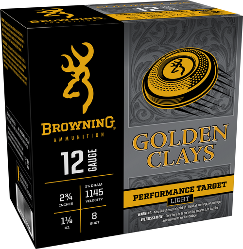 Browning 12 Gauge Shotgun Ammunition BGC128 2.75" #8 - 25 Shells