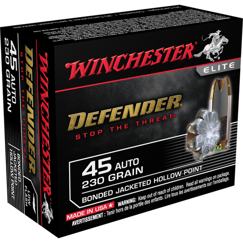 Winchester .45 ACP Ammo 230gr JHP Ammunition - 20 Rounds