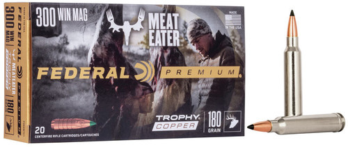 Federal 300 Winchester Magnum Ammo 180gr Trophy Copper Ammunition - 20 Rounds